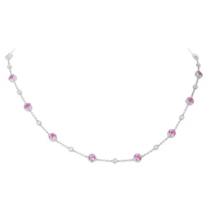 Tiffany Swing Pink sapphire and Diamond Necklace Tiffany & Co.