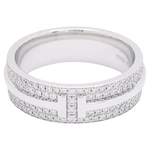 Tiffany T Wide Pave Diamond Band Tiffany & Co.