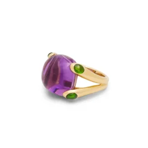 Verdura Sweets Amethyst and Tourmaline Ring