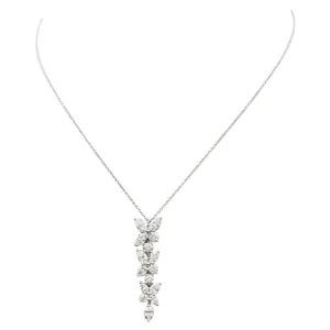 Victoria Mixed Cluster Diamond Pendant Necklace Tiffany & Co.