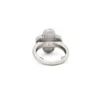 Vintage Alhambra Mother of Pearl and Diamond Ring - Image 2