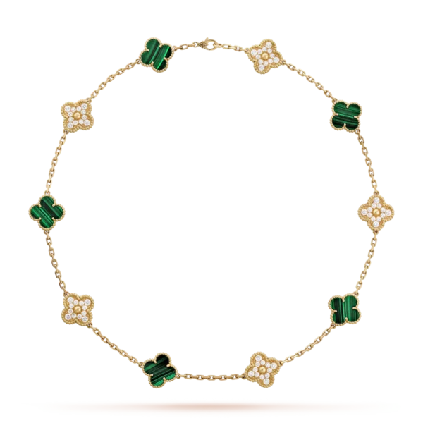Vintage Alhambra necklace 10 motifs For Sale