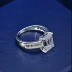 2.25 Carat Diamond Engagement Ring with Side Emerald Cut Diamonds GIA Certified