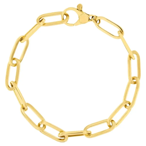 Alex Jona 18 Karat Yellow Gold Link Chain Bracelet