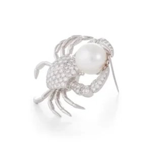 Pearl and Diamond Crab Brooch Tiffany & Co.