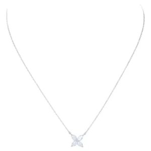 Platinum and Diamond Pendant Necklace, Large Tiffany & Co. Victoria