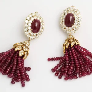 Ruby Diamond Day and Night Tassel Earrings, Magnificent Van Cleef & Arpels