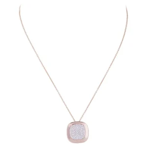 Robert Coin Carnaby Street Rose Gold Diamond Pendant Necklace