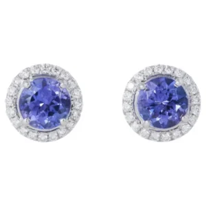 Soleste Platinum Diamond and Tanzanite Earrings Tiffany & Co.